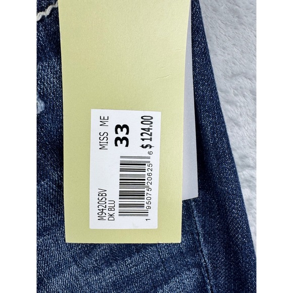 Miss Me women's Bootcut Jeans Dark
Blue Stitch Mid Rise  Size 33 wide leg - Picture 6 of 13